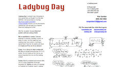 Desktop Screenshot of ladybugday.net